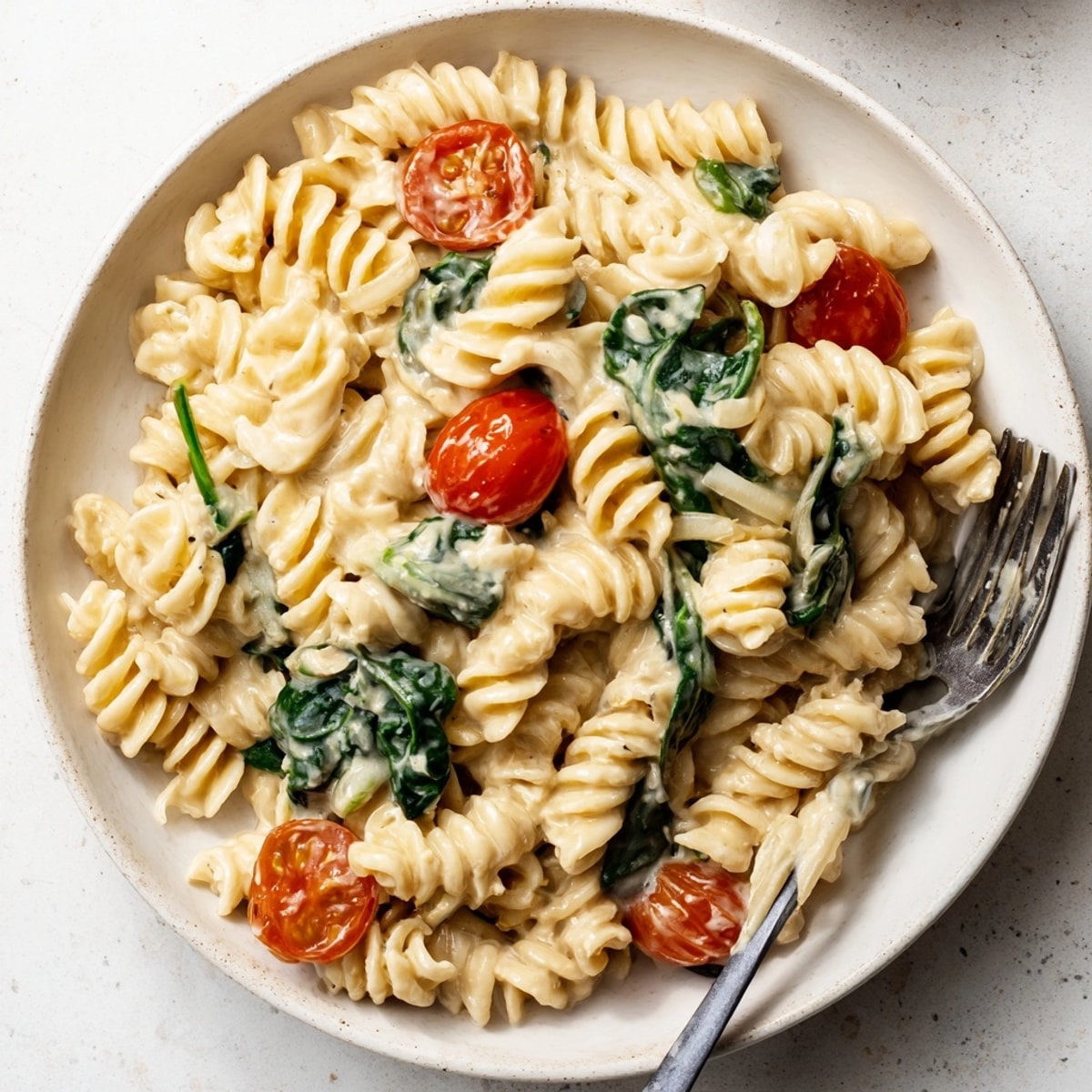 Creamy Cashew Pasta: Vegan comfort food with a velvety cashew sauce and al dente pasta.