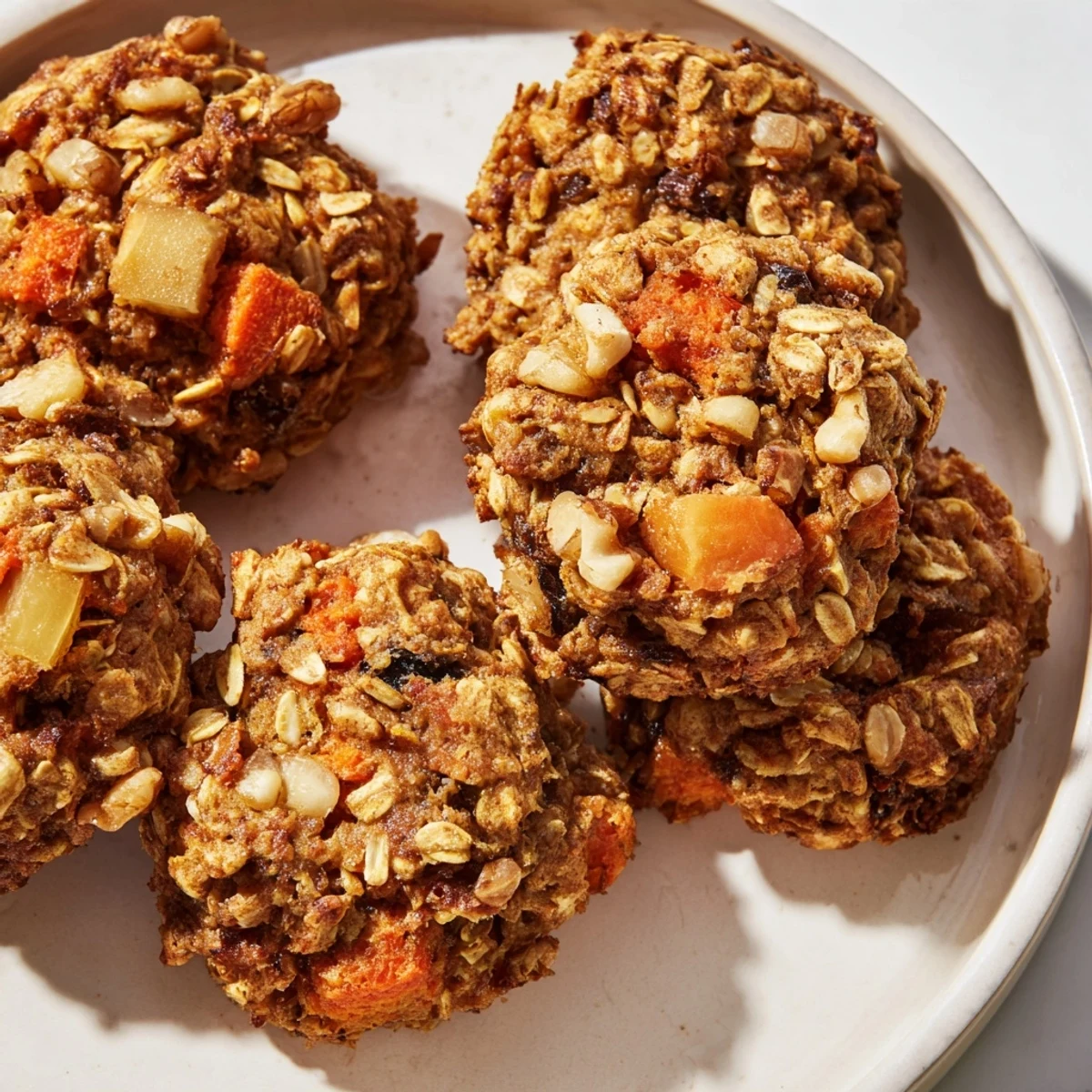 Warm, spiced Winter Veggie Cookies, with hints of cinnamon and oats, look utterly delicious.