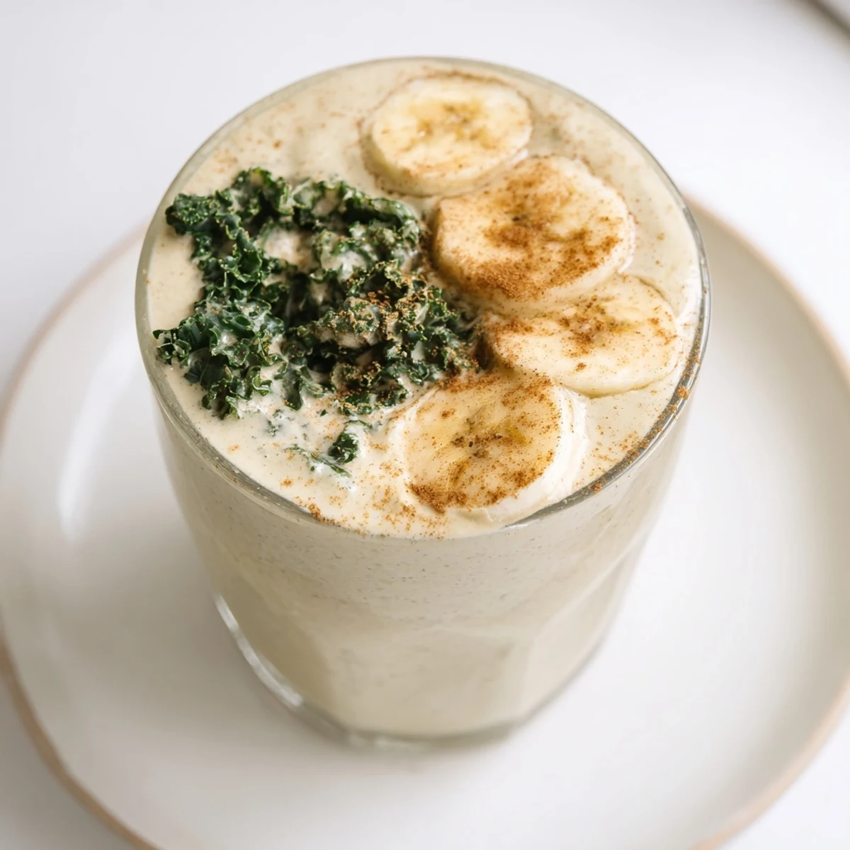 Refreshing Winter Kale Smoothie, blended smooth, ready to fuel a healthy winter morning.