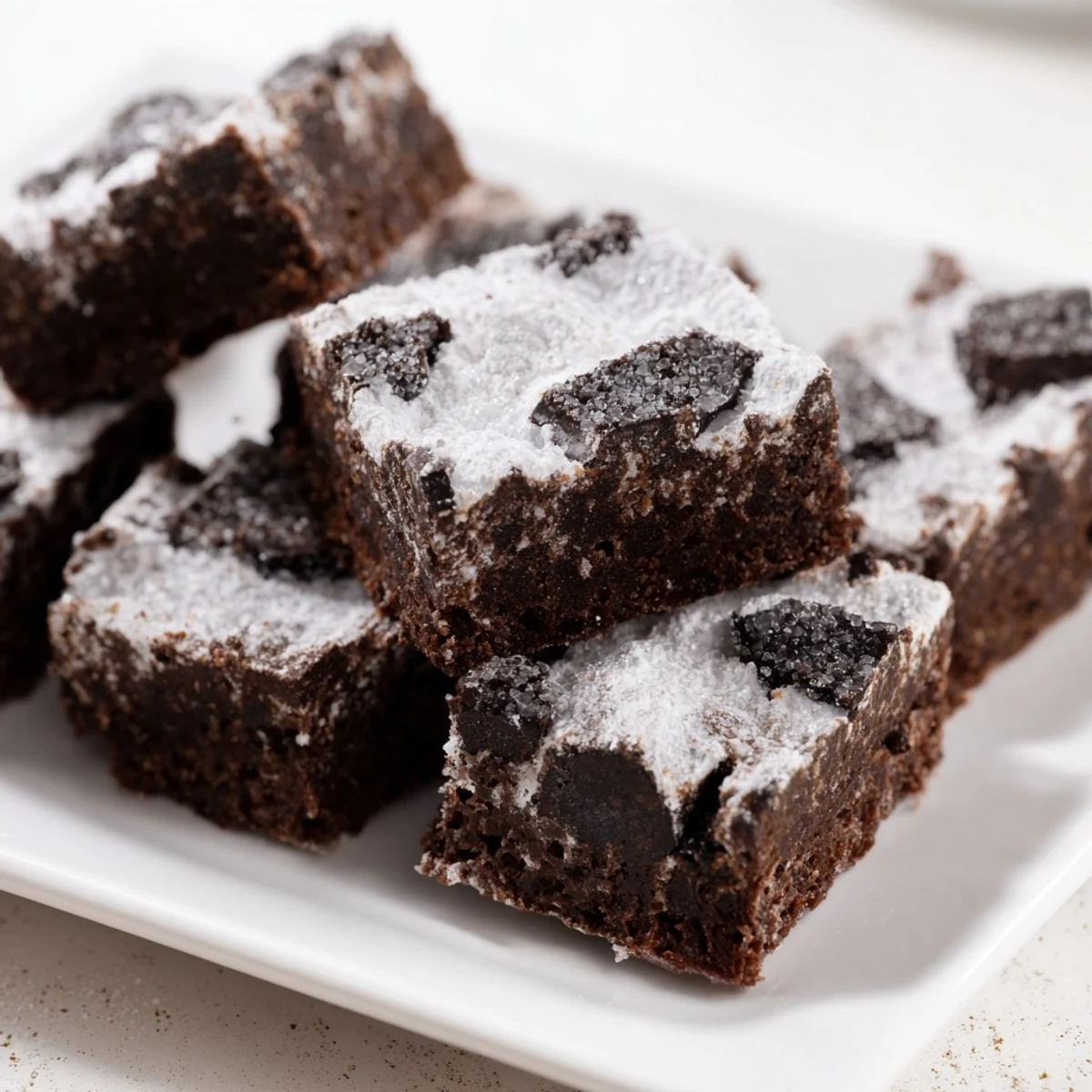 Rich & fudgy frosted cacao bars, perfect for dessert or a sweet afternoon treat today.