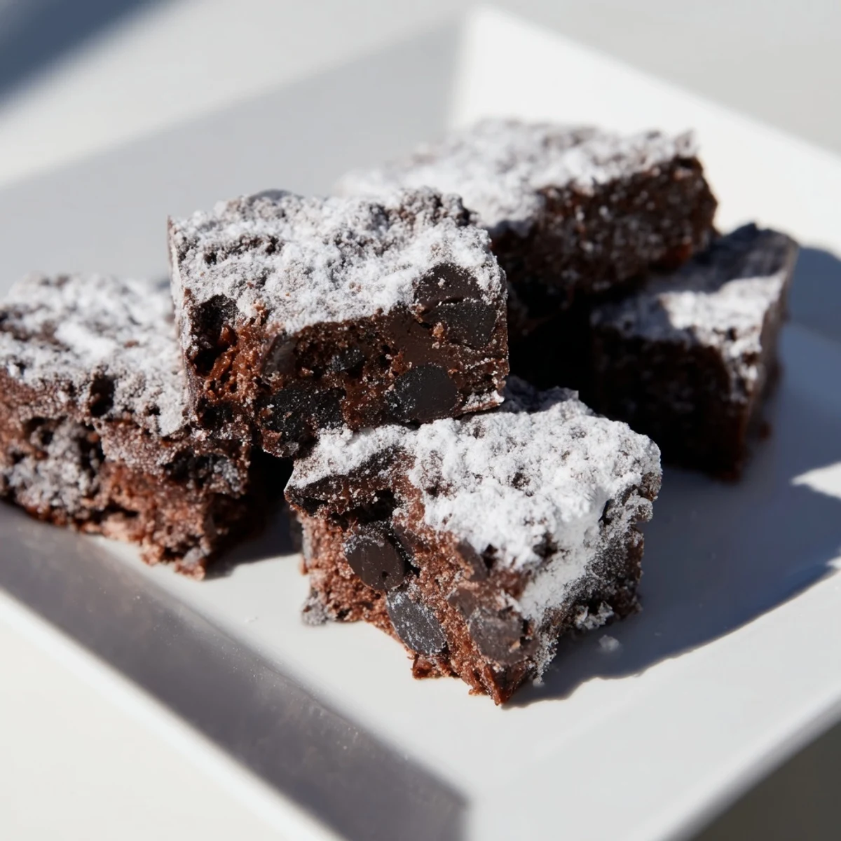 These delicious frosted cacao bars are a decadent treat, drizzled with creamy frosting and ready to eat.