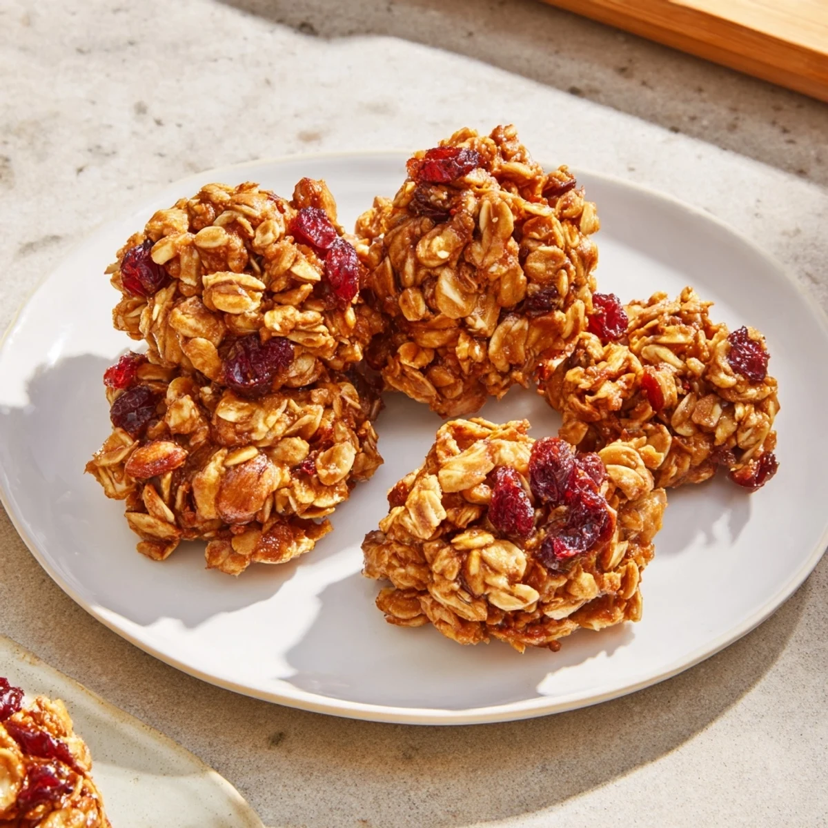 Golden, crispy Warm Oat Clusters served in a bowl, perfect for a delightful breakfast treat.
