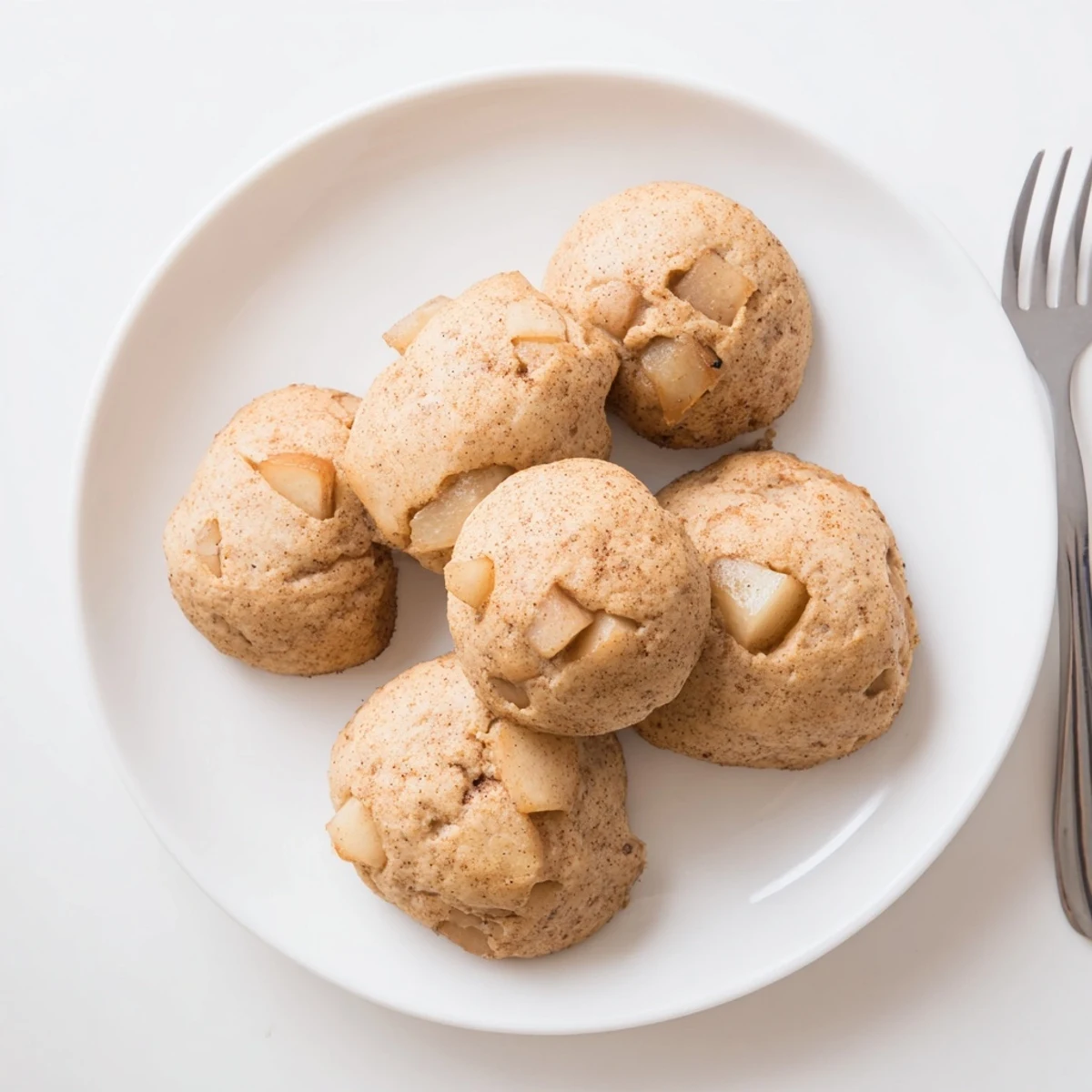 Golden-brown Warm Pear Cookies, a delicious American dessert, perfect served with warm drinks.
