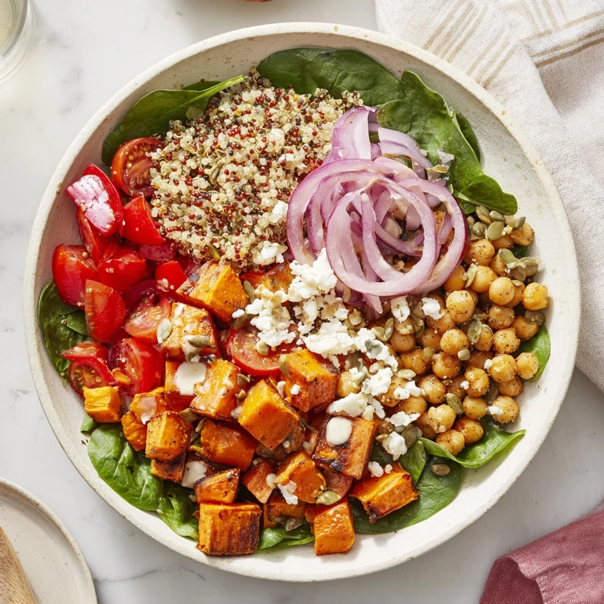 Seasonal Spinach Bowl