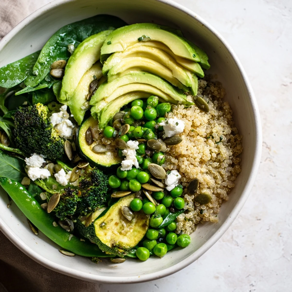 Warm Green Vegetable Bowl