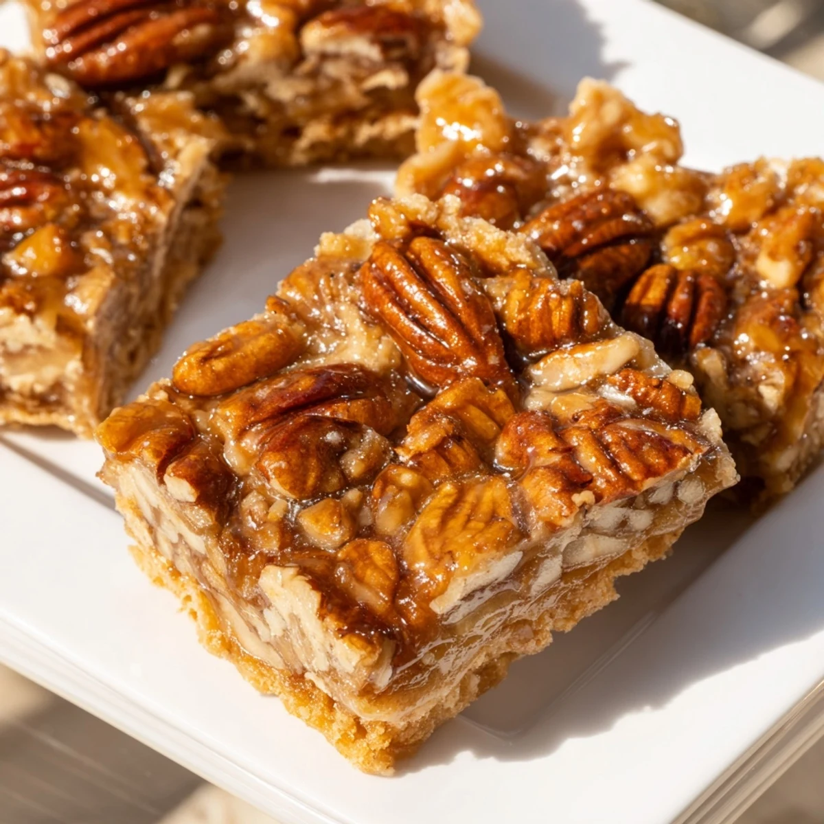 These homemade Festive Maple Treat bars are a sweet, buttery delight, featuring toasted pecans.