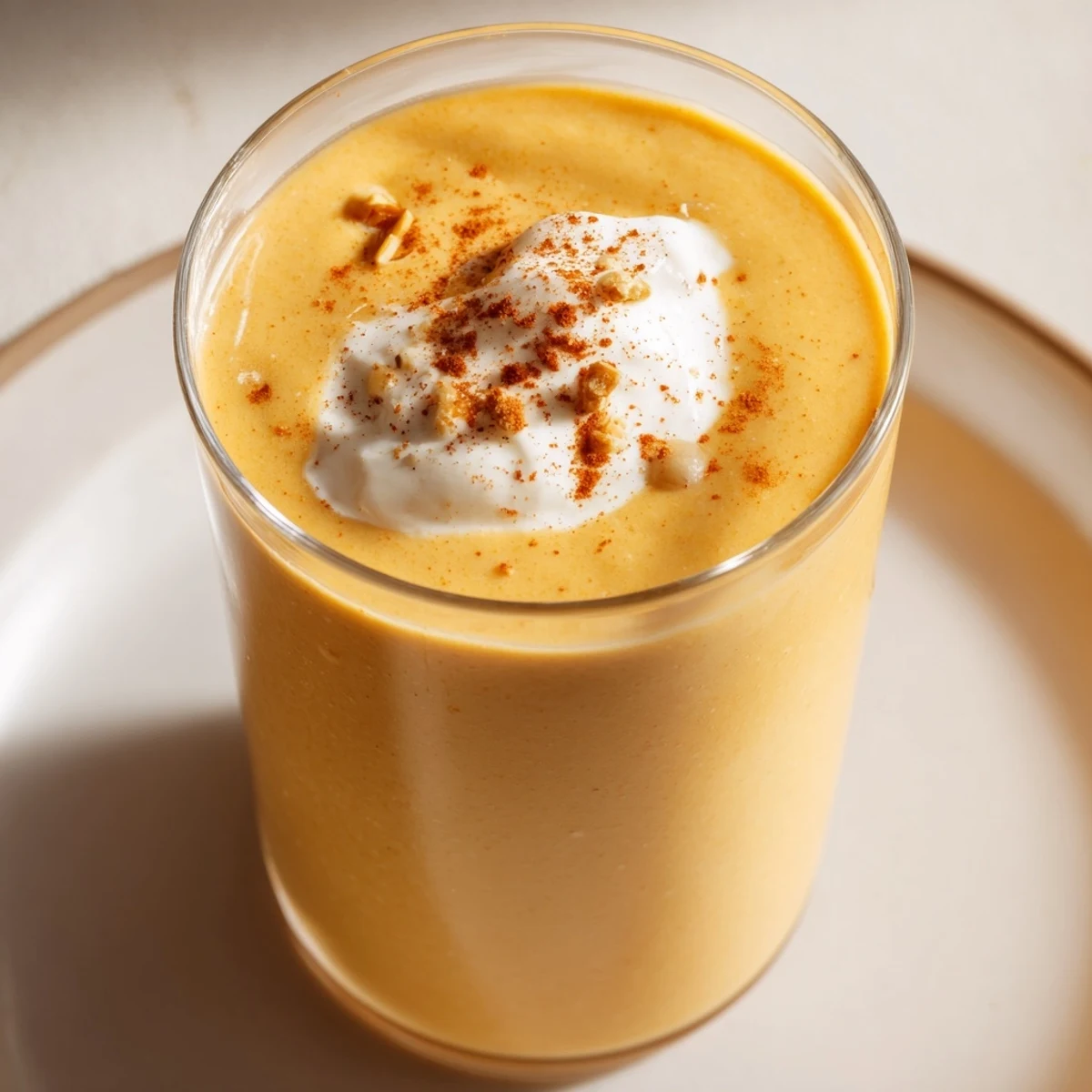 Enjoy a refreshing, sweet Bright Pumpkin Smoothie, perfect for energy any time of day.