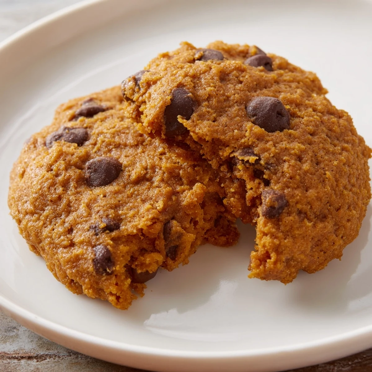 Golden brown seasonal pumpkin cookies with delicious spice aromas, ideal for festive treats.
