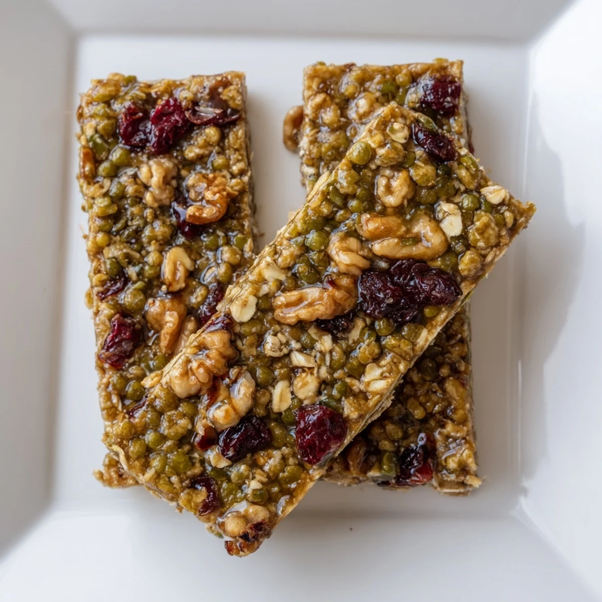 Warm Cozy Lentil Bars fresh from the oven, showing a hearty, cinnamon-infused breakfast option.