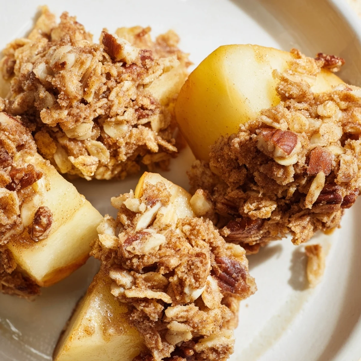 Sliced Winter Apple Bites are baked to tender perfection, served on a rustic wooden board.