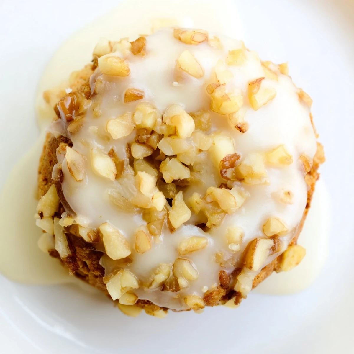 Frosted Apple Cookies with a sweet vanilla glaze drizzled over soft, cake-like apple cookies.