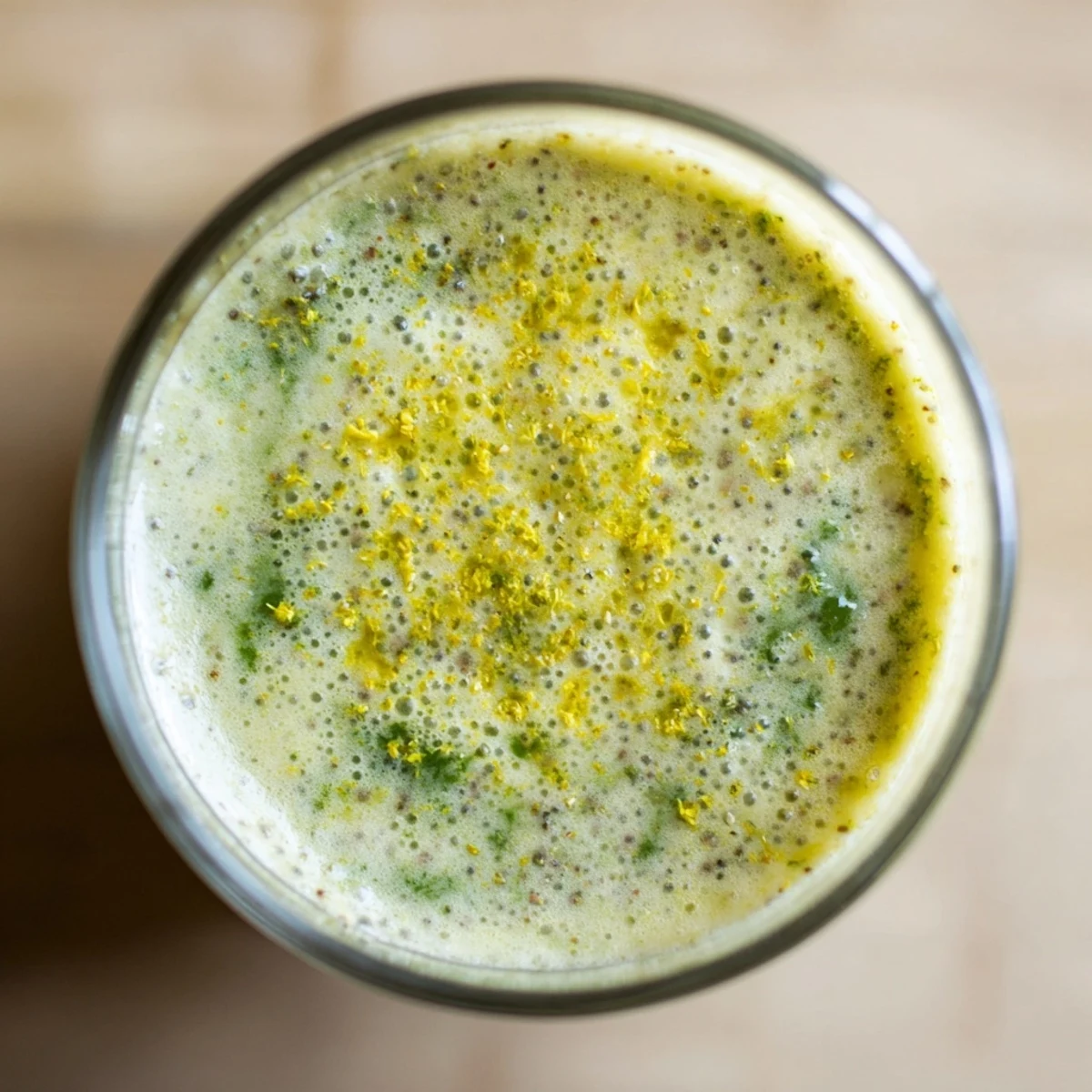 Close-up of the Wholesome Ginger Smoothie ingredients—fresh ginger, apple, and pineapple—arranged neatly beside a blender ready for mixing.