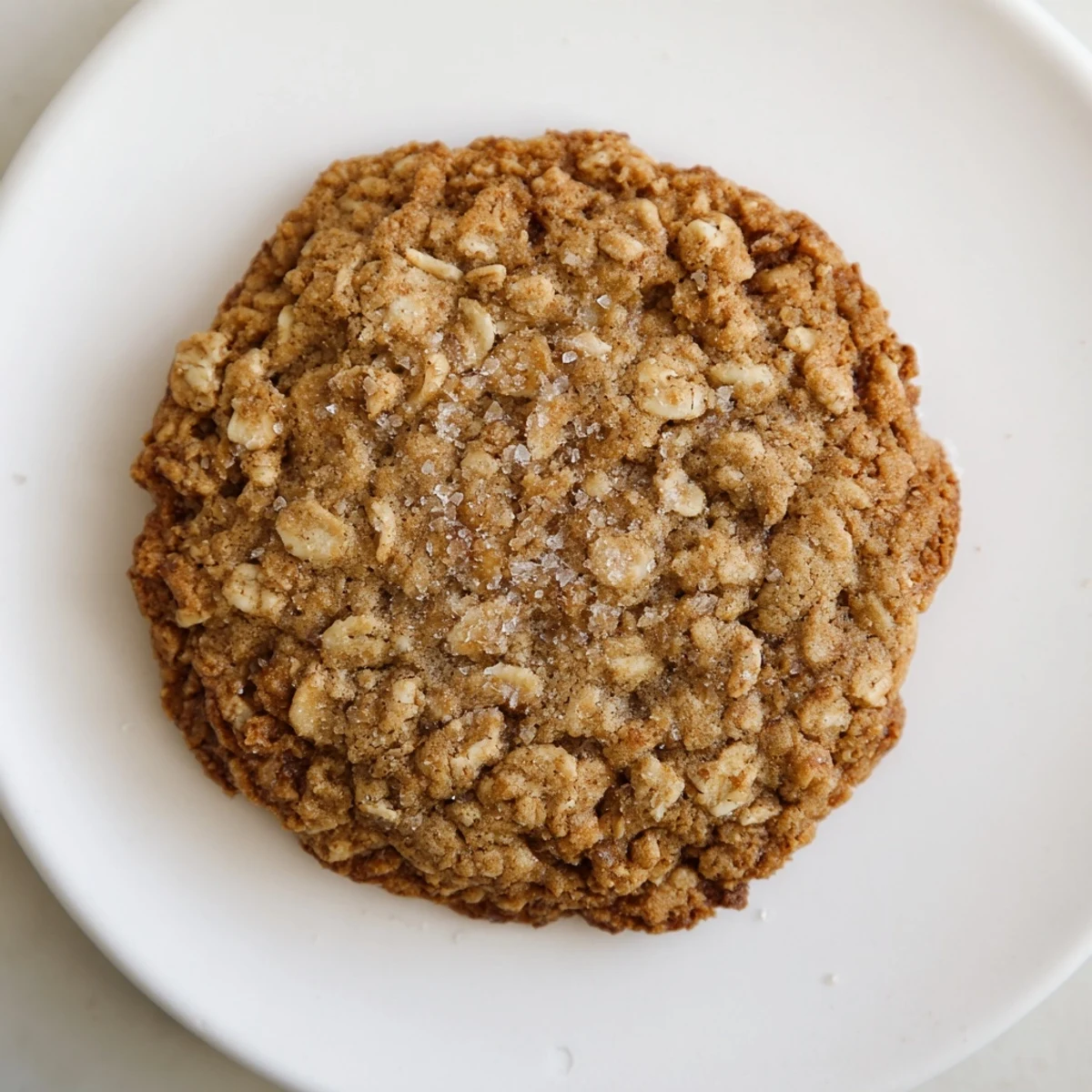 Delicious homemade Cozy Oat Cookies piled high on a white ceramic plate, perfect for a comforting afternoon snack or dessert.