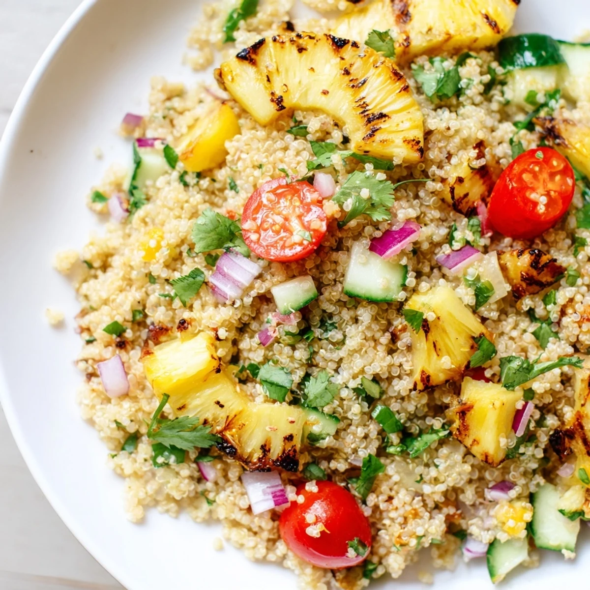 Grilled Pineapple Quinoa Salad