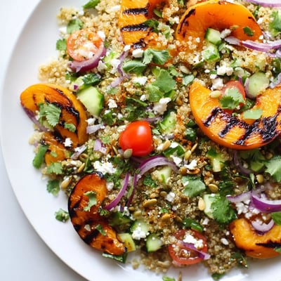 Grilled Apricot Quinoa Salad