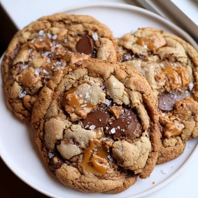 Brown Butter Honey Caramel Cookies