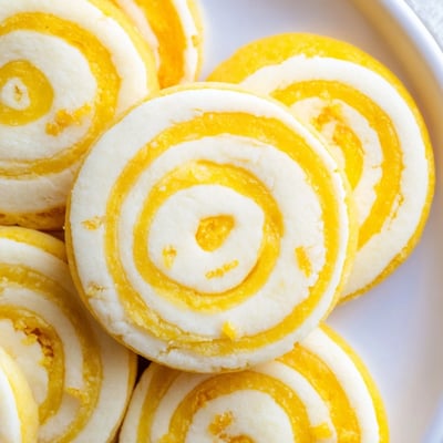 Vegan Pineapple Vanilla Swirl Cookies