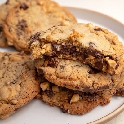 Espresso Chocolate Hazelnut Crunch Cookies